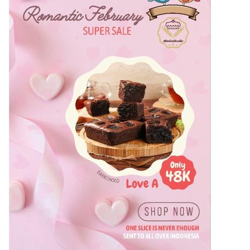 

♤ Romantic February A - FUDGY BROWNIES ♝