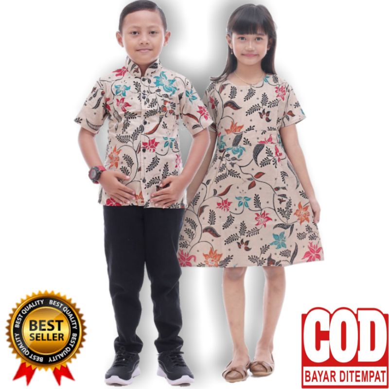 batik couple | batik anak cewek cowok | kemeja batik anak laki-laki | dress batik anak perempuan
