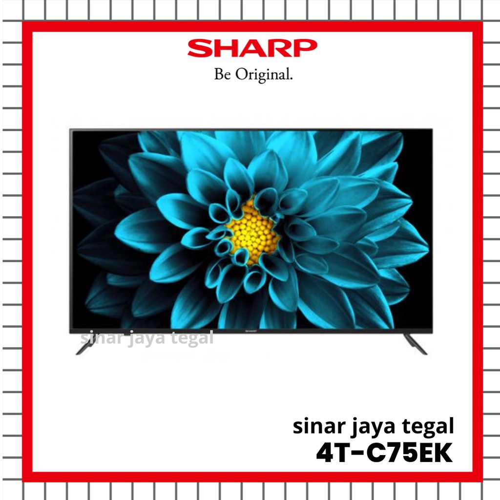 TV LED SHARP 75INCH 4T-C75EK 4K ANDROID TV