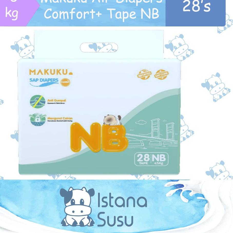 FIF827 Makuku Air Diapers Comfort+ Tape NB 28 ++