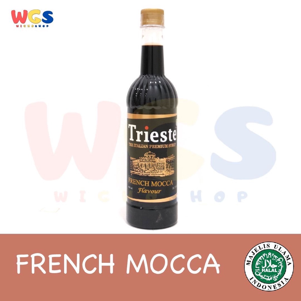 

Trieste Syrup French Mocca Premium 650ml - Halal MUI - Sirup untuk Minuman Kekinian & Dessert