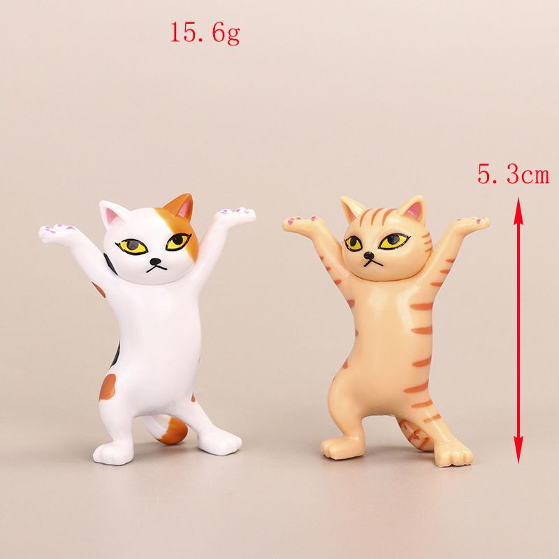 5pcs Dancing Cat Holder Multifungsi Cat Stand Holder Untuk Pen AirPods Holder