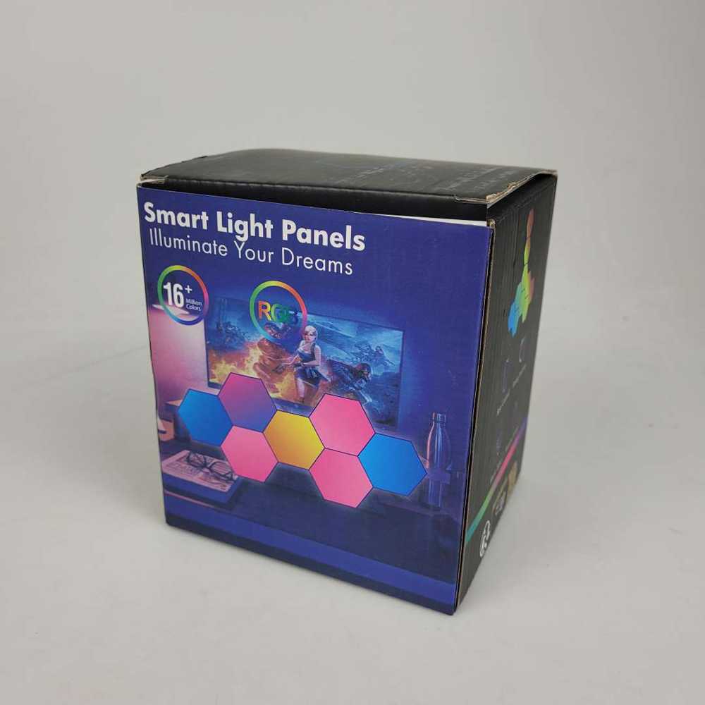 (BISA COD) FTIHSHP Yabstrip Lampu Hias Hexagonal LED RGB Touch Sensor 3 PCS with Remote - HD004