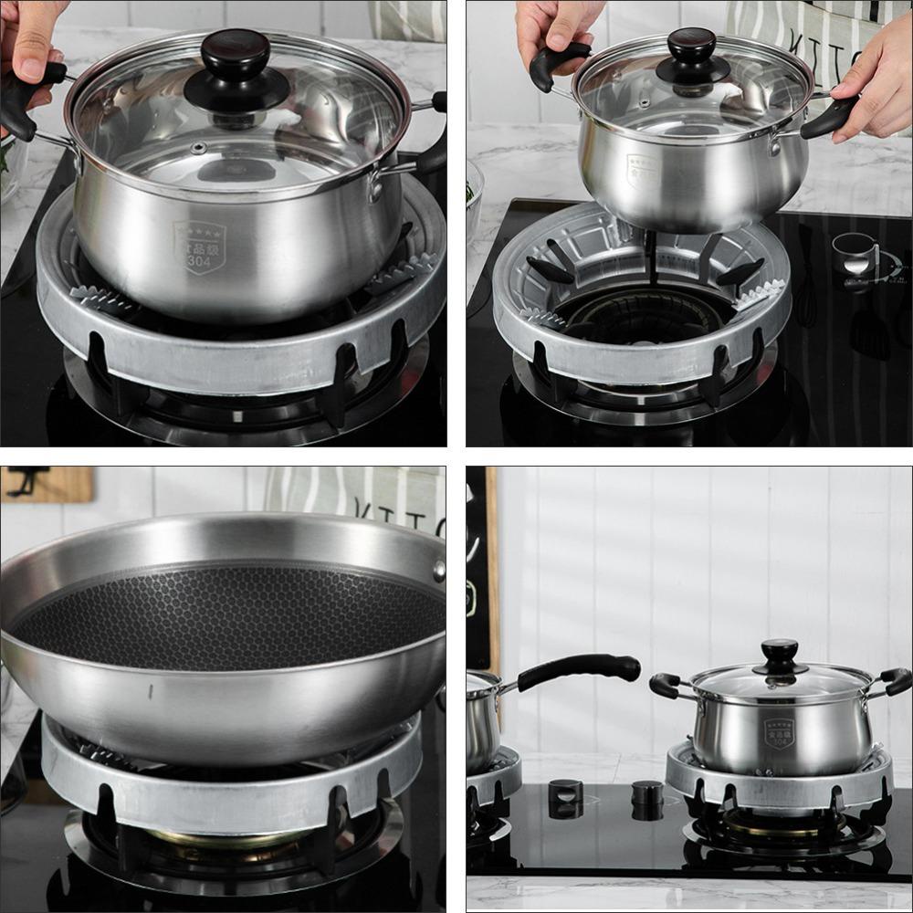 [Elegan] Bracket Pelindung Angin Windproof Anti-slip Hemat Energi Refleksi Kumpulkan Api Untuk Holder Panci Cooker