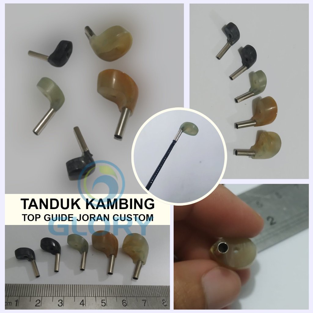 Marit Tanduk Kambing Size Ukuran 2.2-3.0mm Top Guide Ujung Kolongan Joran Pancing Membuat Senar Tida