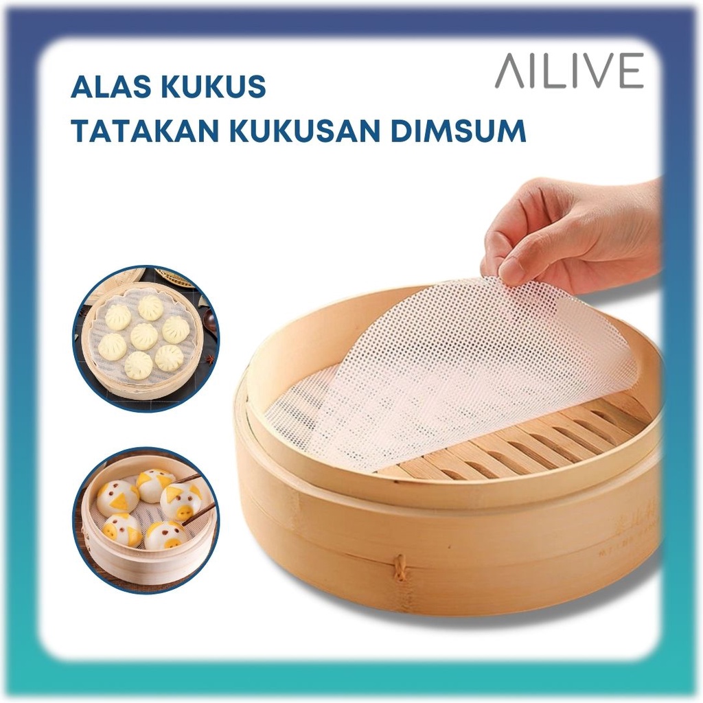 Alas Kukus Dimsum Silikon Anti Lengket / Tatakan Kukusan Dimsum Dumpling Bakpau Siomay