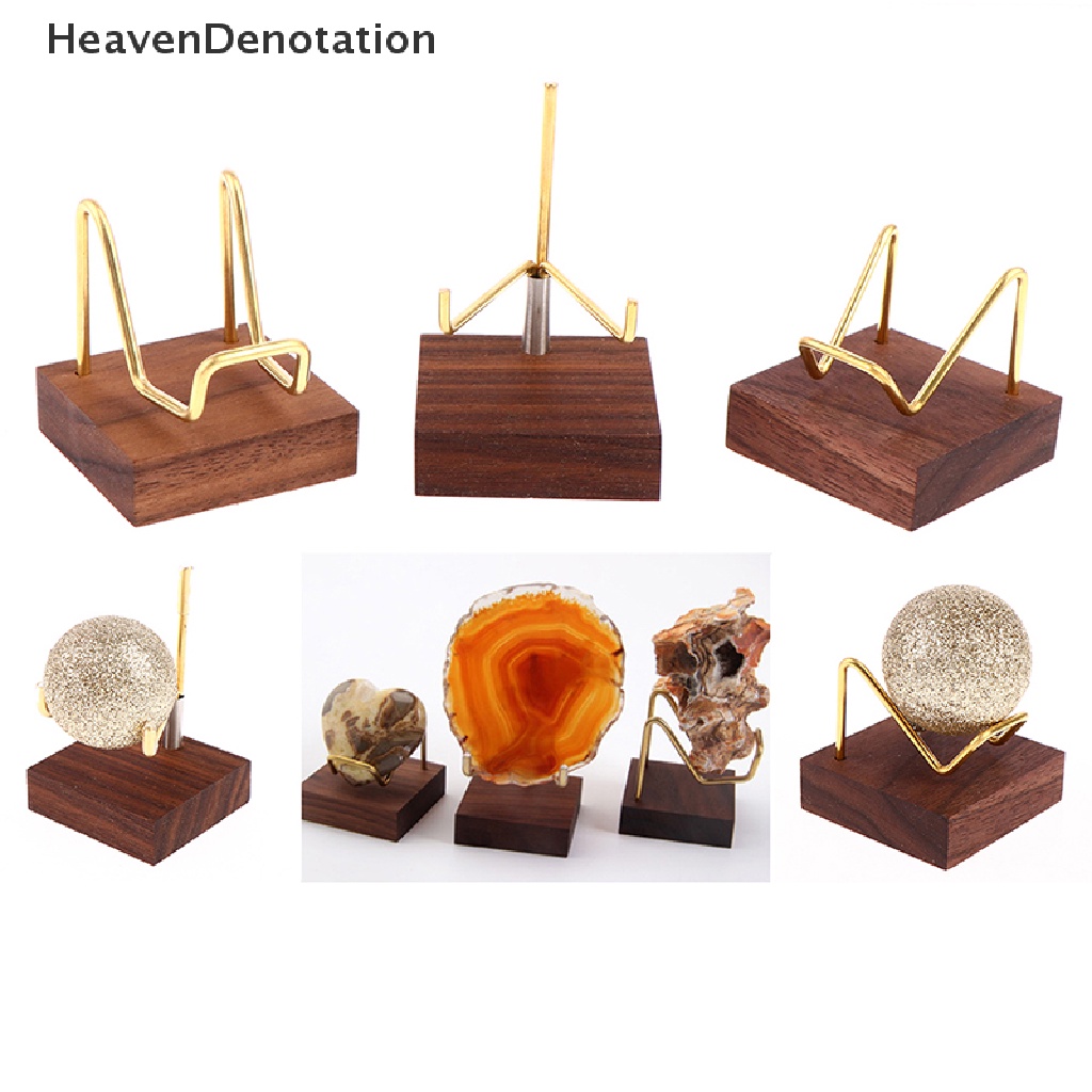 [HeavenDenotation] 1PC Art Craft Display Stand Base Mineral Fossil Stand Display Holder Rack HDV