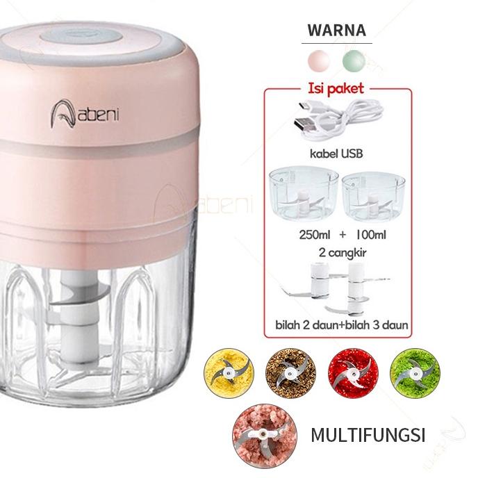 ✱ Abeni blender mini /USB Multifungsi Blender Bumbu Dapur Praktis blender portable Food Chopper ۞