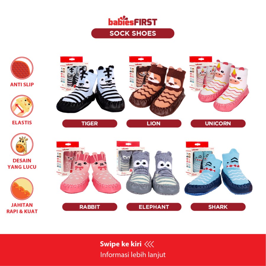 BABIESFIRST Shoe Socks Sepatu Kaos Kaki Bayi  Prewalker Booties Baby