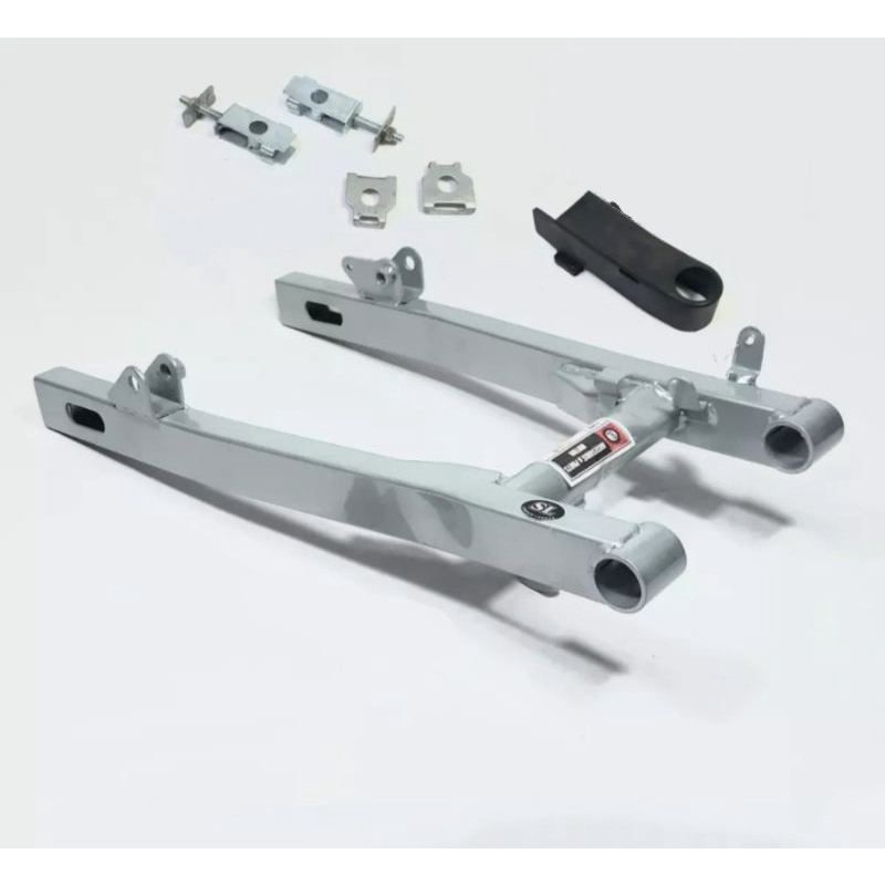 SWING ARM KAZE R SILVER STANDARD + KARET + SETELAN RANTAI TEBAL MERK MSJ