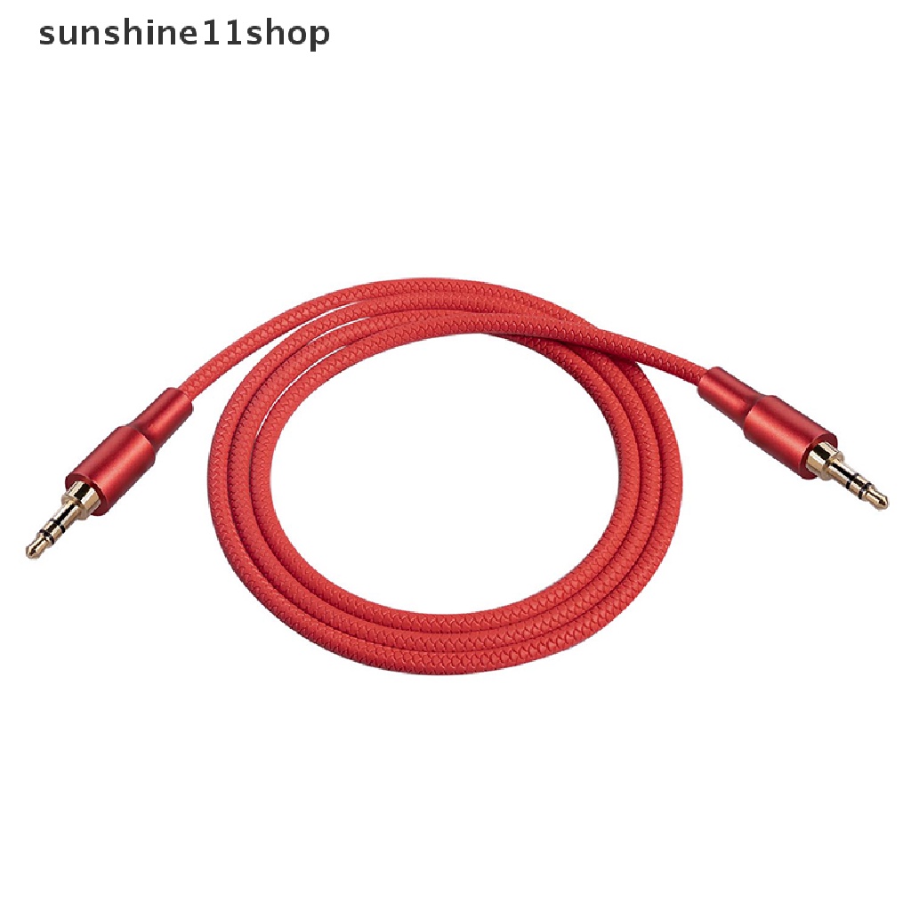 Sho Kabel Ekstensi Audio Jack 3.5mm Kabel Aux Lapis Emas Untuk Speaker Headphone N