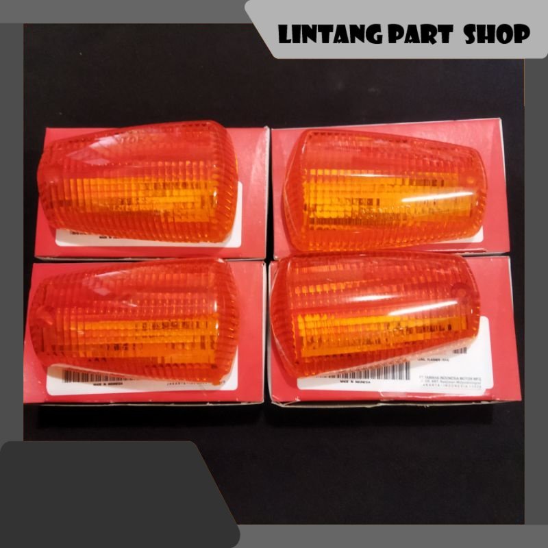 MIKA LAMPU SEN SEIN RX KING NEW LAMPU OVAL SET DEPAN BELAKANG 4pcs ORIGINAL