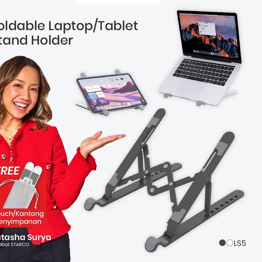 ➾ Starco Laptop Stand Tablet Stand Holder Dudukan Laptop Meja Laptop ✭
