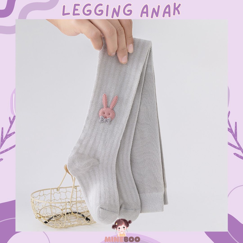 mineboo - MIBUNNY 0-8tahun Pantyhose anak perempuan dan kaus kaki dansa katun ikatan simpul jala tipis