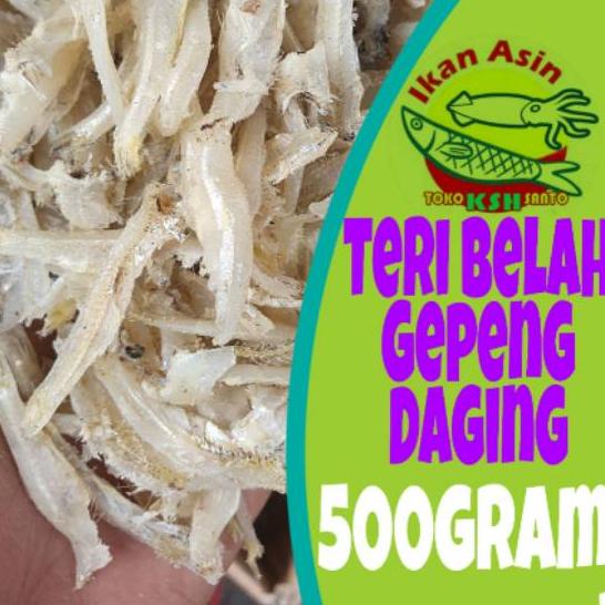 

✧ Ikan asin teri Belah Gepeng Daging-500gram ➫