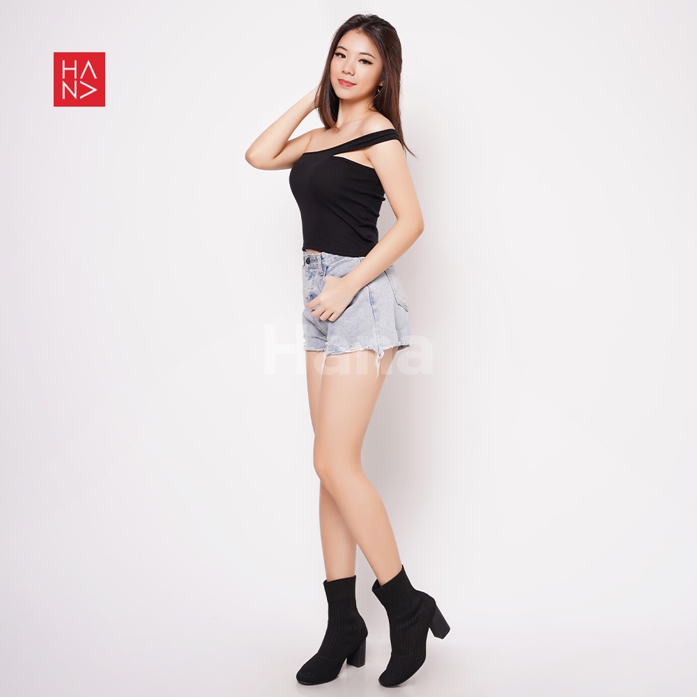 Hana Fashion - Zoella Rib Tank Top Wanita - TT252