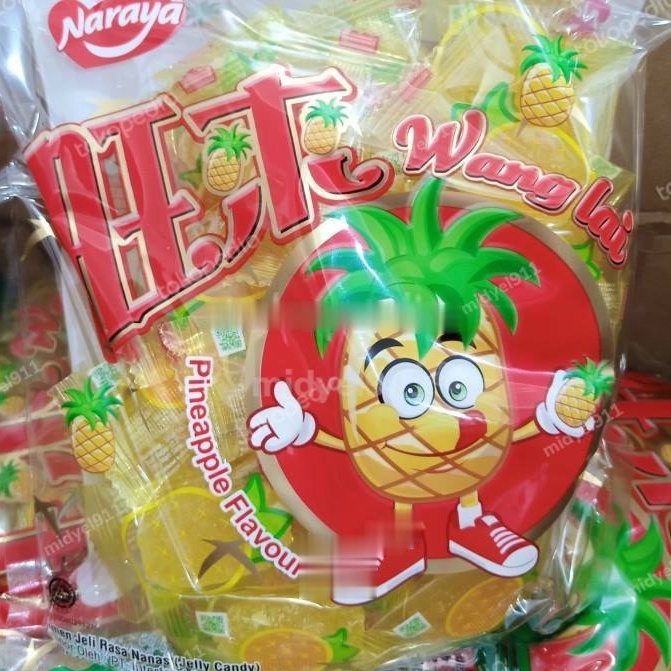 

Jelly Nanas Permen Jelly Nanas Naraya 400 Gram ORIGINAL