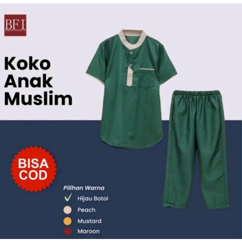 Promo koko anak laki laki terbaru usia 1-10 tahun koko anak kurta anak jubah anak gamis anak laki laki pakaian muslim anak