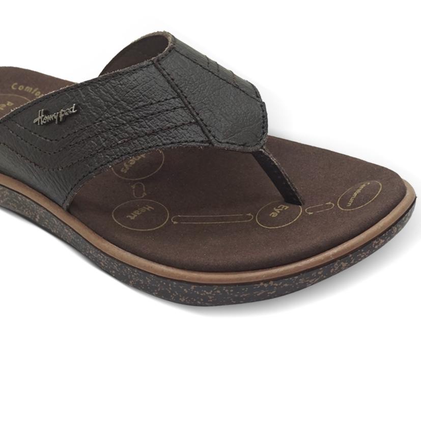 ☪ Homyped Alfapro 01 Sandal Jepit Kulit Terapi Pria ✽