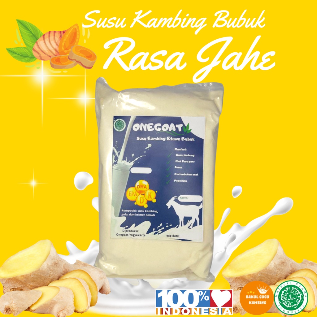 

Susu Kambing Etawa 1kg Goat Milk Powder untuk penderita asam lambung dan pernapasan