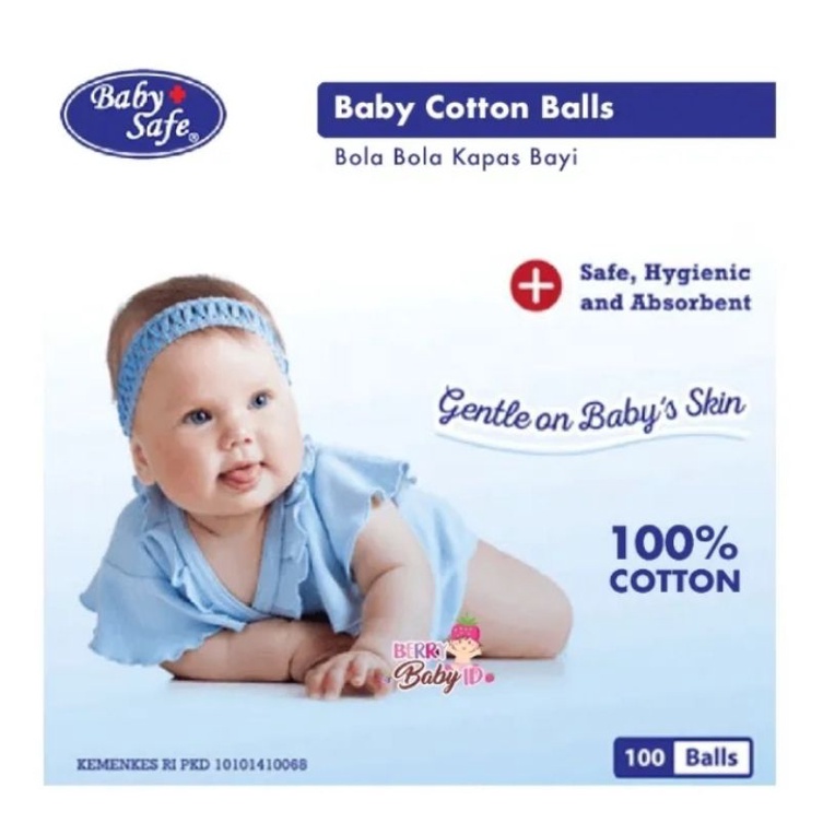 Kapas Bola Baby Safe Cotton Balls isi 100