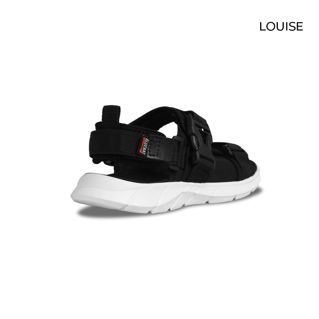 Sepatu Sandal Travel Pria Louise Black White