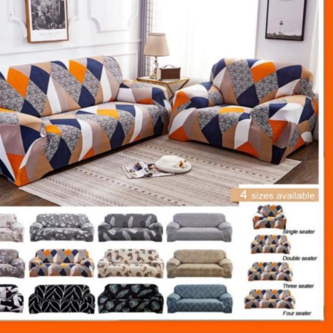 ♪ SARUNG SOFA KURSI BANGKU 1 2 3 DUDUKAN COVER SOFA 1 2 3 SEATER KURSI TAMU SUDUT SIKU L SHAPED ✰