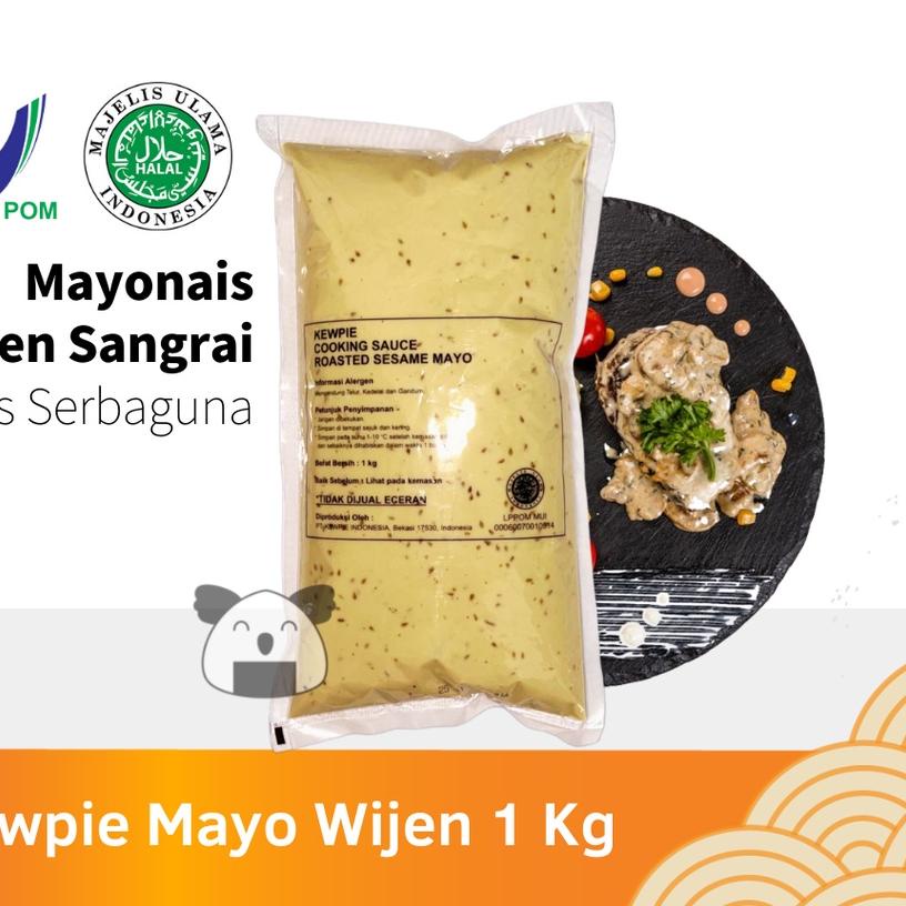 

♪ KEWPIE Cooking Sauce Roasted Sesame Mayo 1 Kg │ Mayonnaise Wijen Sangrai ☀