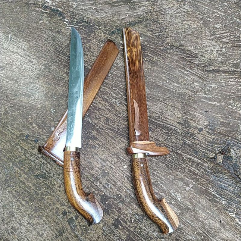 Pisau Sembelih Hewan Qurban Baja Kikir Kayu Johar 02