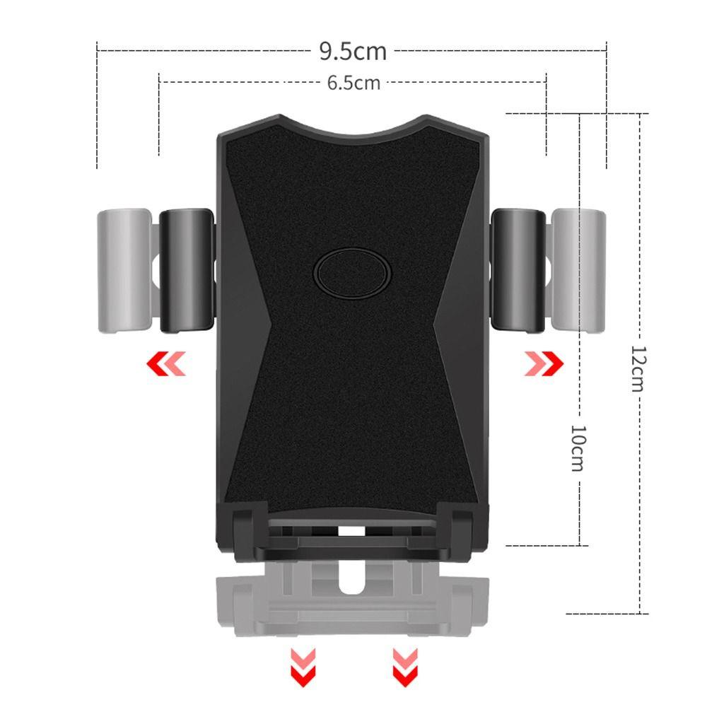R-FLOWER Klip Penyangga Penahan Hp Sepeda360° Kendaraan Elektrik Rotasi
