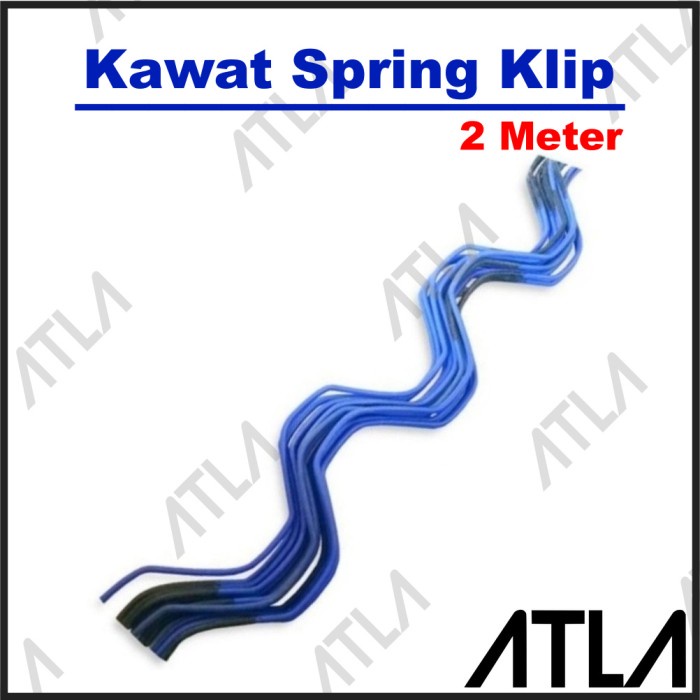 

Kawat Spring Clip 2 Meter Klip Penjepit Plastik UV Greenhouse MG016