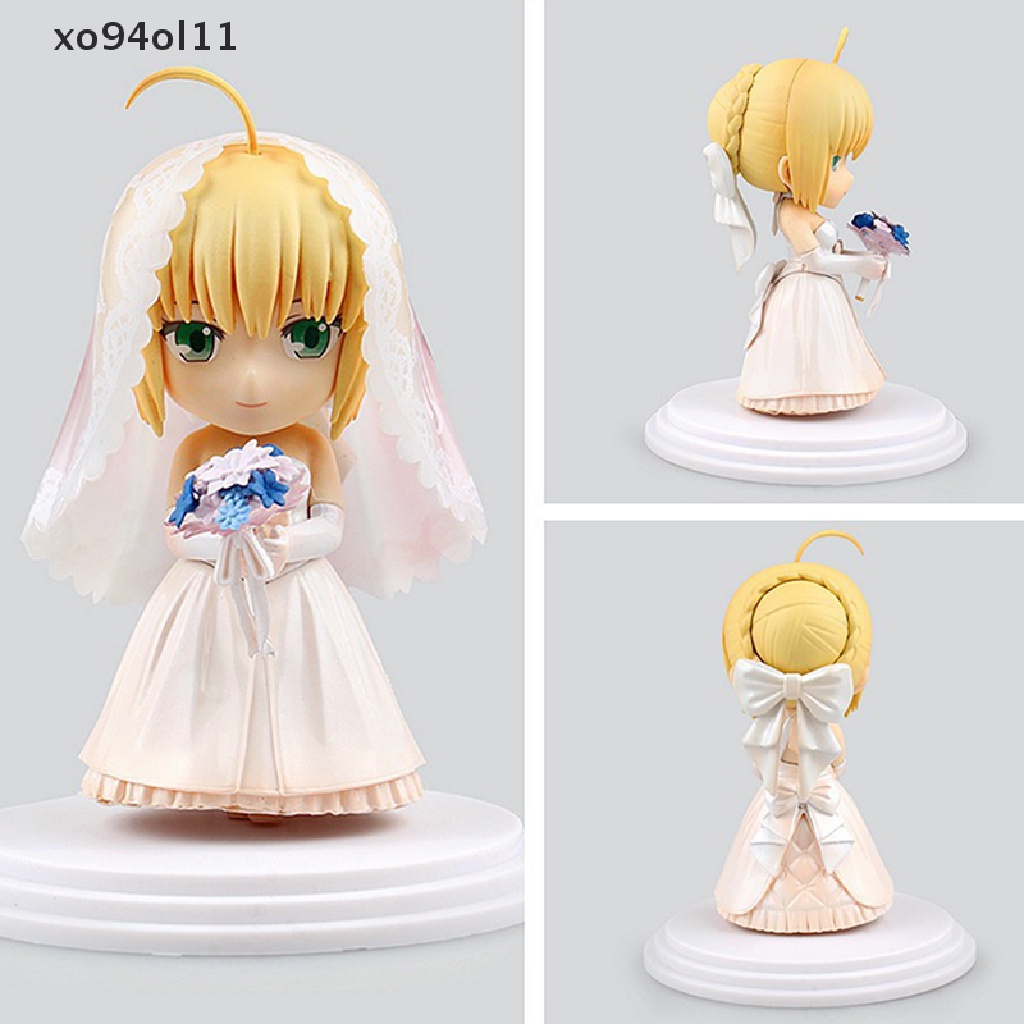 Xo Fate/Stay Night Anime Figure SABER 10th Royal Wedding Dress Action Figure Mainan OL