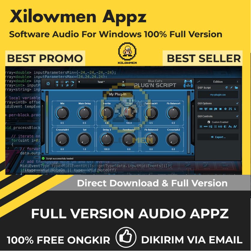 [Full Version] Blue Cat Audio PlugNScript Pro Lifetime Audio Software WIN OS