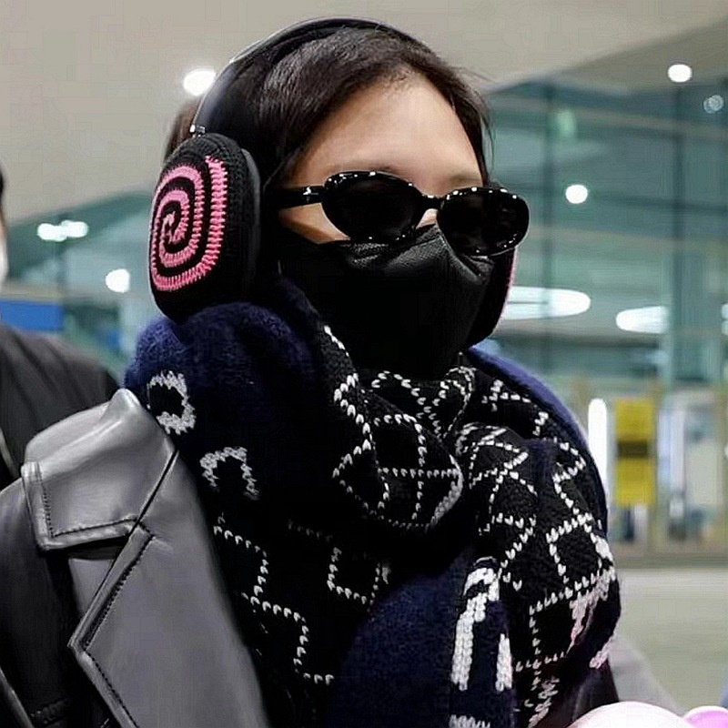 Ins Kacamata Hitam Untuk Wanita Pria Oval Bintang Dekorasi UV400