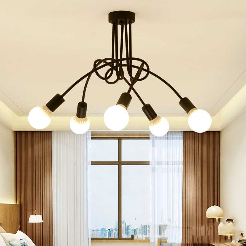 (BISA COD) FTIHSHP YUANFEN Fitting Lampu Plafon Minimalis Retro Style Cabang 5 265V E27 - CL02