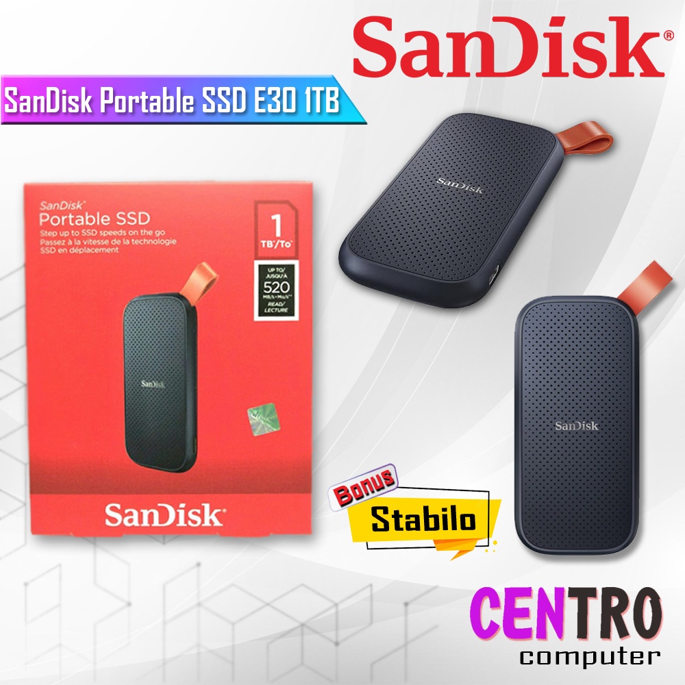 SanDisk Portable SSD E30 1TB USB 3.2 - SSD Sandisk E30 1TB