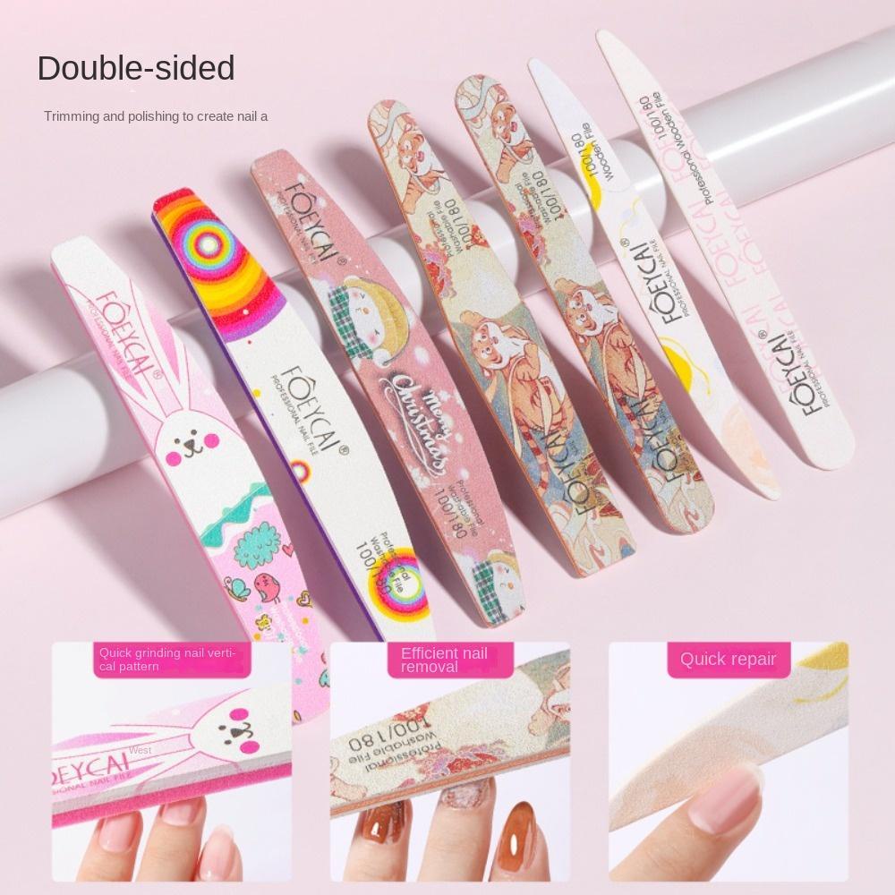 Mxbeauty Kikir Kuku Profesional Kartun Pedicure Smoothing Gel Buffing Alat Perawatan Kuku Cartoon Nail Files