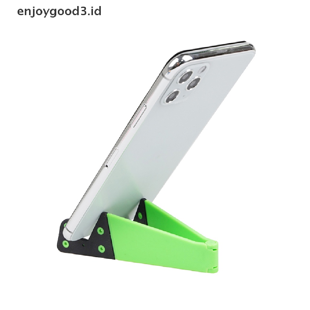 【 Rready Stock 】 1Pcs Universal Desktop Stand Portable Foldable V model Mobile Phone Mount Holder （ ID ）