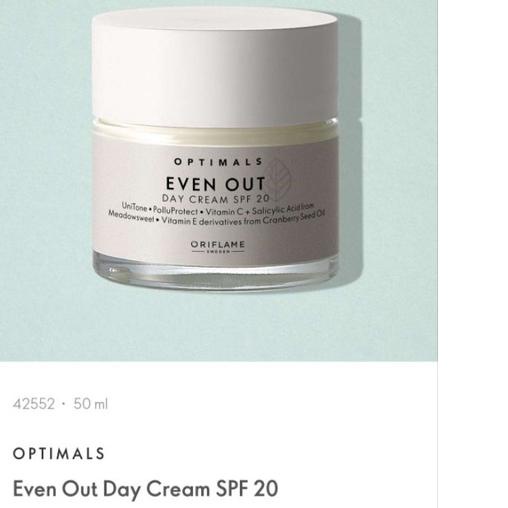 ⅍ OPTIMALS EVEN OUT NIGHT CREAM / DAY CREAM / EYE CREAM / OPTIMALS EVEN OUT ILLUMINATING SERUM / OPT