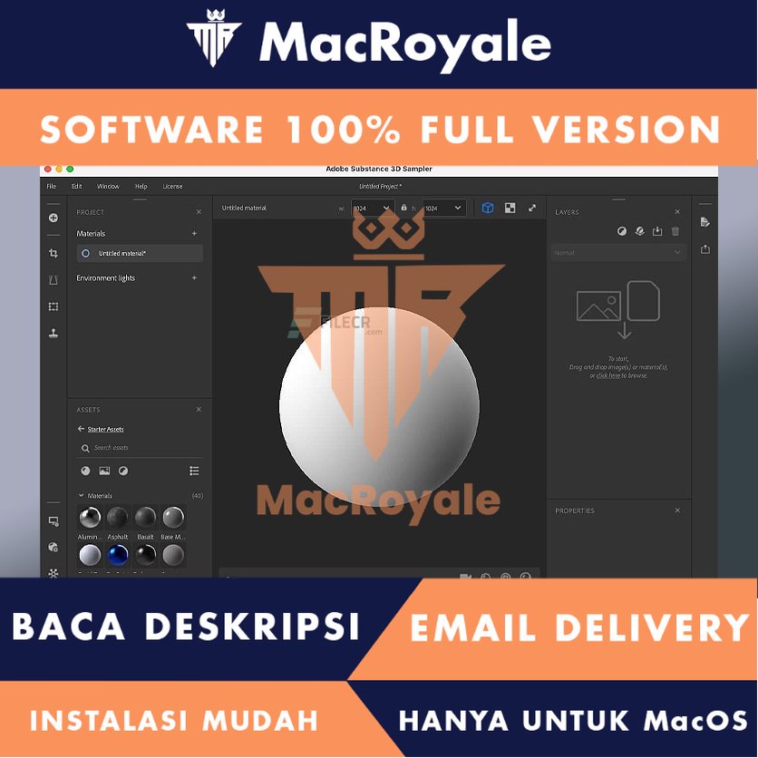 [MacOS] Substance 3D Sampler Full Version Lifetime Full Garansi