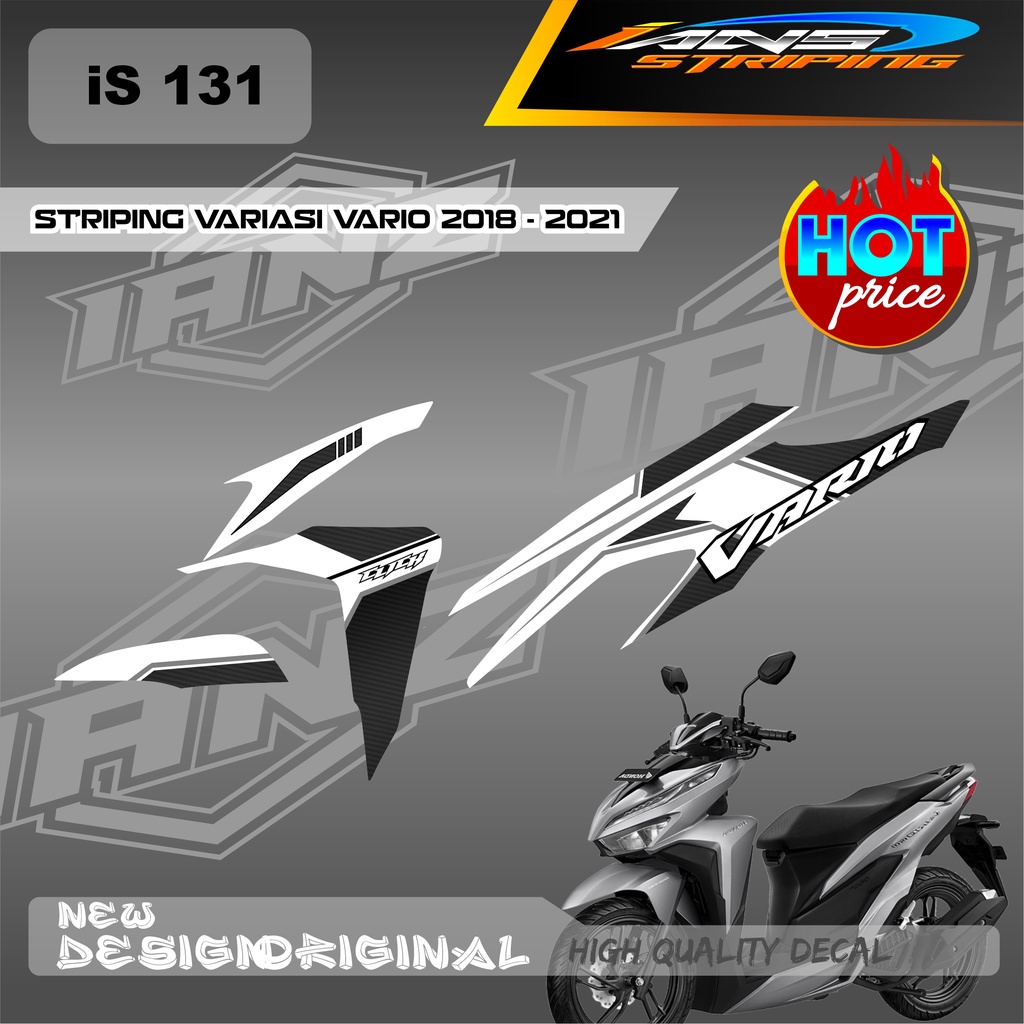 STIKER STRIPING VARIO Led Vario 150 MOTIF GRAFIK RACING BAHAN HOLOGRAM / NON HOLOGRAM IS131