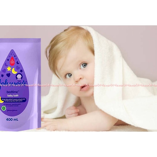 Johnson's Baby Bedtime 400ml Baby Bath Refill Sabun Cair Membantu Bayi Tidur Nyaman Membersihkan Kulit Bayi Yang Lembut Kemasan Refill ISi Ulang Jonson