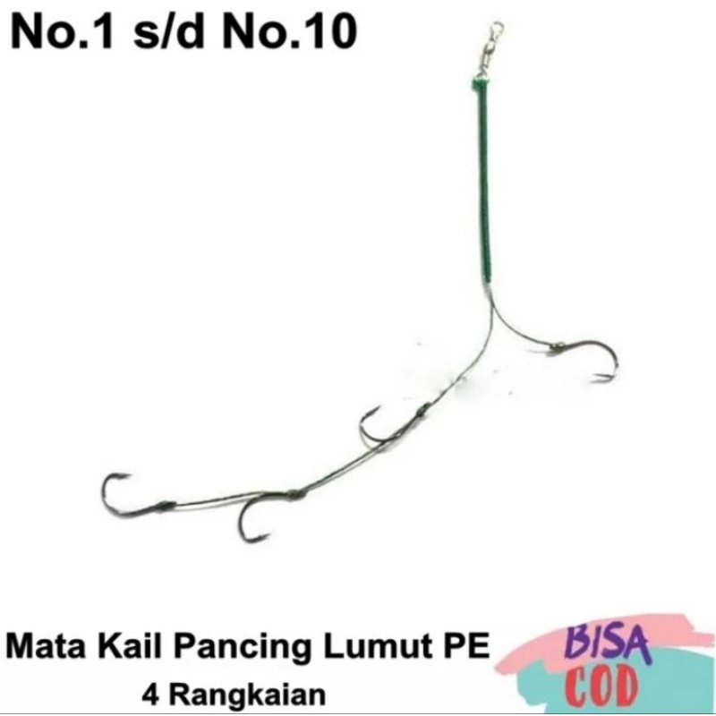 Rangkaian lumut anti moncel kail super tajam