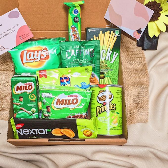 

♬ SNACKBOX / SNACK BOX GREEN EDITION/ SNACKBOX PAKET BIRTHDAY COLOR GREEN/ PAKET HIJAU/ GIFT BOX ➯
