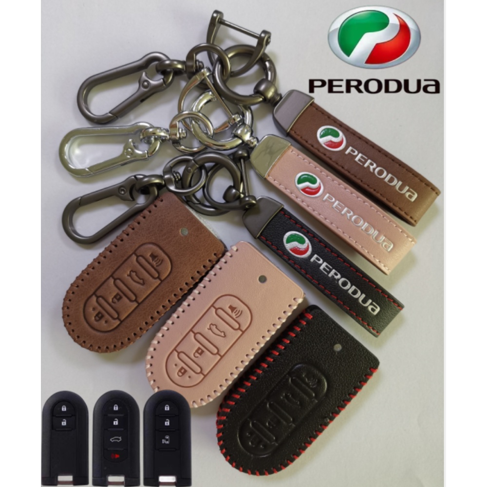 Perodua BEZZA AXIA ARUZ MYVI GEN3 Car Key Cover Case Sarung Kunci Kereta Remote Case Aksesoris2020Perodua Key KeychainToyota Rush Wigo Casing Remote2021 2022 Aksesoris