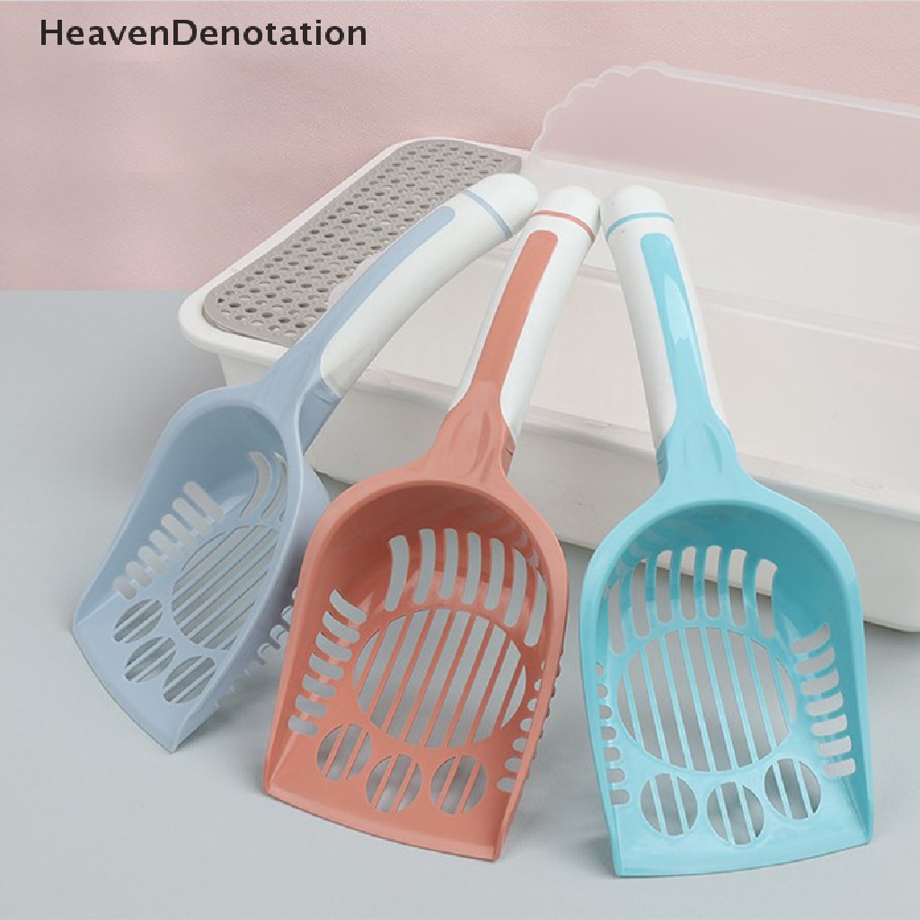 [HeavenDenotation] Sekop Kotoran Kucing Mode Permen Warna Pets Litter Scoopers Alat Pembersih Hewan Peliharaan Sendok Plastik Cats Stool Scooper Perlengkapan Kebersihan HDV