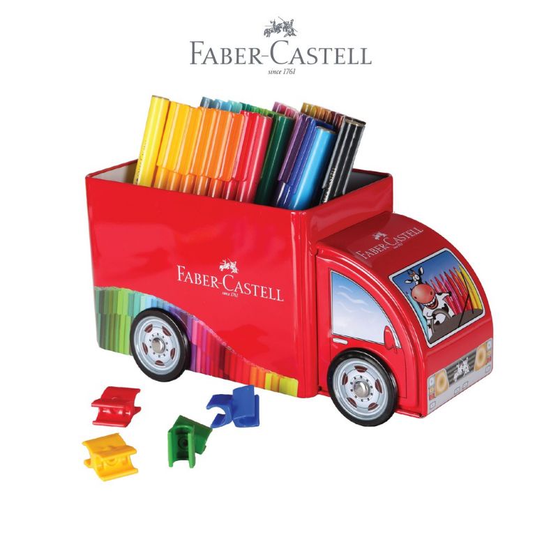 

PACKING BUBBLE DUS, FABER CASTELL Connector Pen Truck Tin Spidol 33 Warna dengan Tempat Bentuk Truk