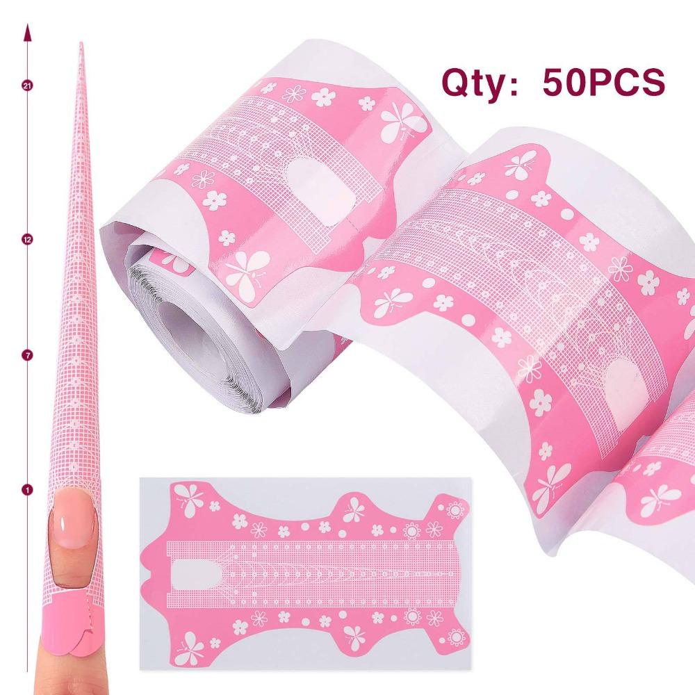 Mxbeauty Nail Paper Tray Extension Builder Manicure DIY Nail Art Tools Perlengkapan Ekstensi Kuku Nail Extension Stensil