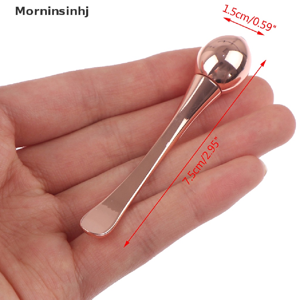 Mornin Alloy Metal Eye Cream Aplikator Kosmetik Spatula Roller Massager Stick Spoon id