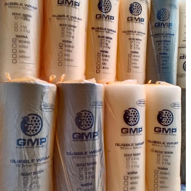 

GROSIR BUBBLE WRAP MURAH GMP 2.3KG ukuran 50mx125cm[Cargo 1 Resi 1 Roll] serbuuu !
